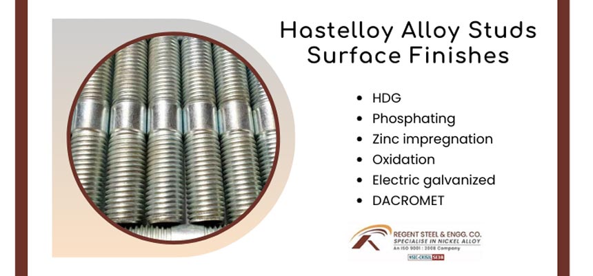 Hastelloy Alloy Studs Surface Finishes