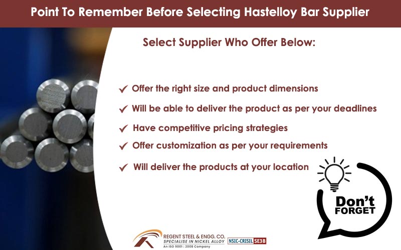 Point to remember before selecting Hastelloy Bar Supplier
